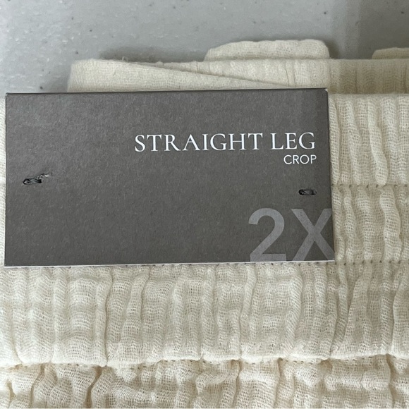 COPY - SOFT SURROUNDINGS NWT BEACH BOUND PULL ON GAUZE CROP PANTS ECRU Size Smal - Picture 11 of 15